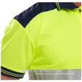 ANSI/ISEA 107 Class 2 Custom 100% Polyester Security Reflective Polo Short Sleeve High Visibility Hi Vis Work Safety T Shirt